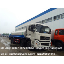 2015 Nouveau et Euro IV Dongfeng 8x4 gros camion d&#39;eau 25000 à 30000 litres vente de camion-citerne d&#39;eau en Angola